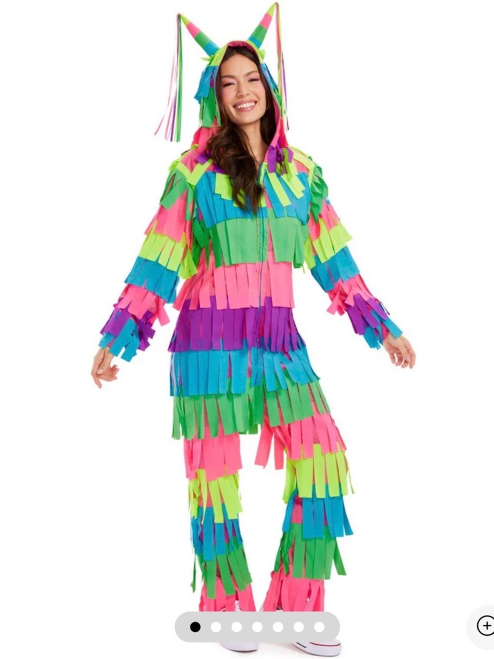 Tipsy Elves Neon Piñata Fringe Costume in Pink, Green, Blue, Purple